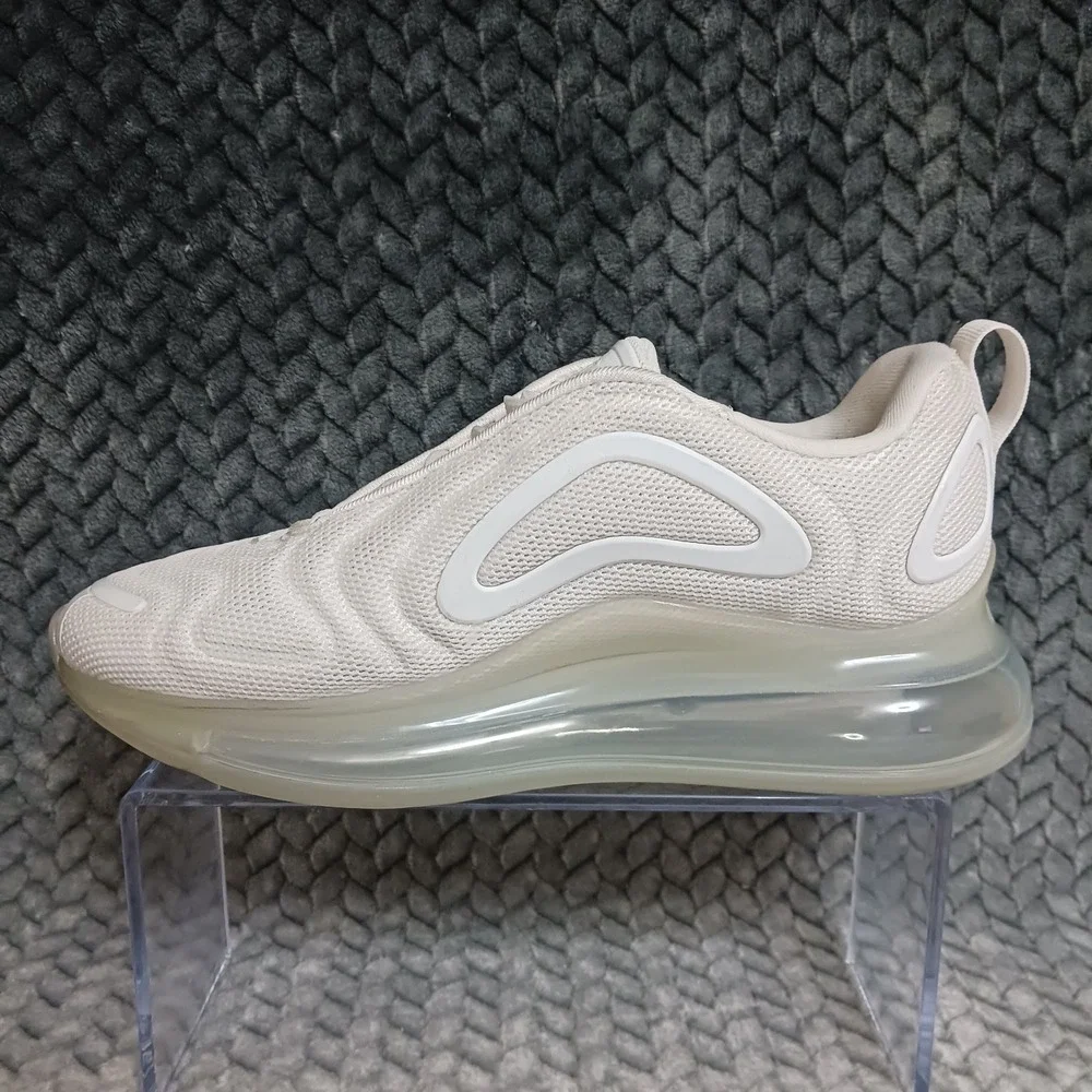 Nike Air Max 720 GS Triple White Walking Running Sneakers Shoes Size 5Y